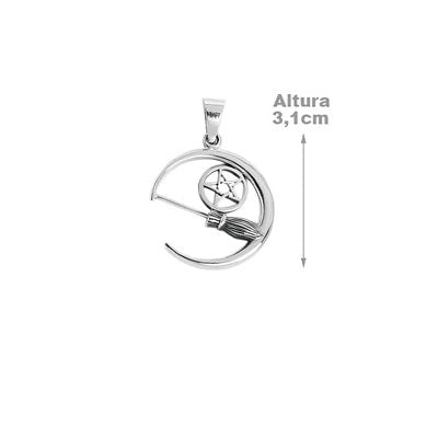 Pingente de Prata Lua