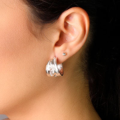 Argola de Prata Trabalhada