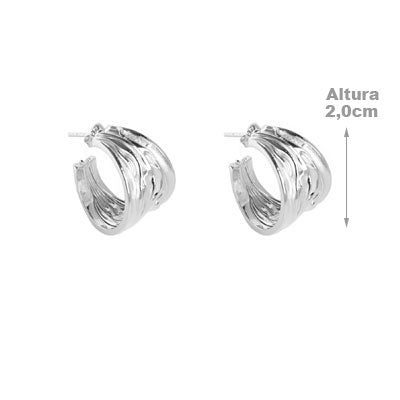 Argola de Prata Trabalhada