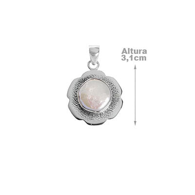 Pingente de Prata com Madrepérola