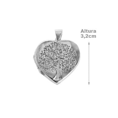 Pingente de Prata Relicário