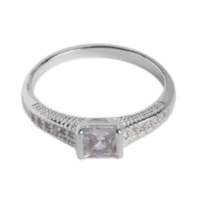 Anel de Prata com Zircônias