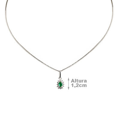 Gargantilha de Prata com Zircônias