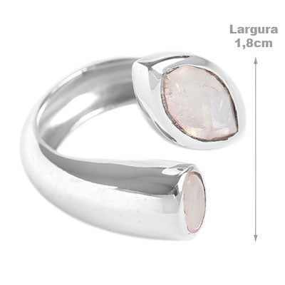 Anel de Prata com Pedra da Lua -