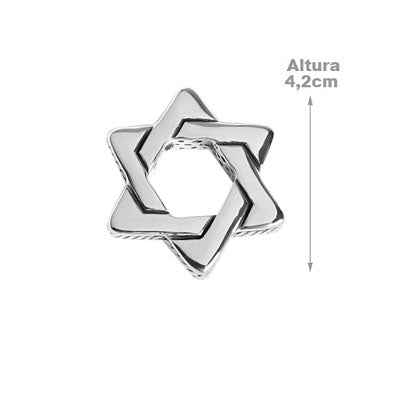 Pingente de Prata Estrela de Davi - 58962