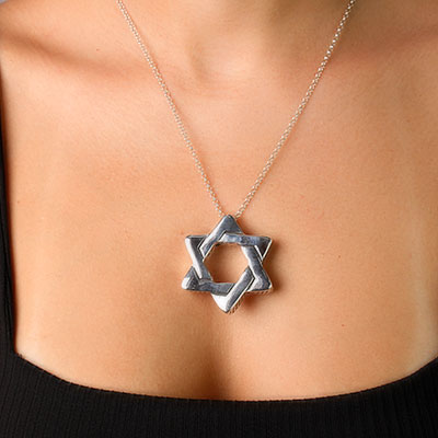 Pingente de Prata Estrela de Davi - 58962