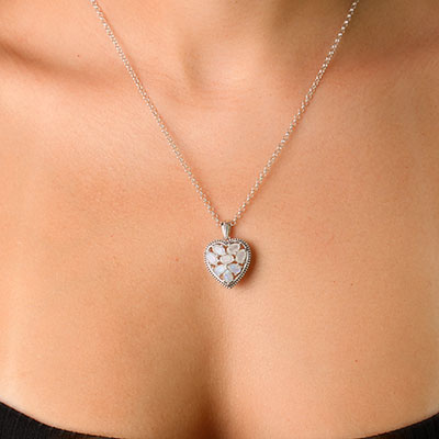 Pingente de Prata Coração - 58964