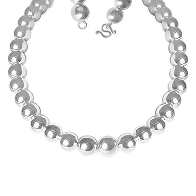 Gargantilha De Prata Bola