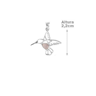 Pingente de Prata Beija-Flor