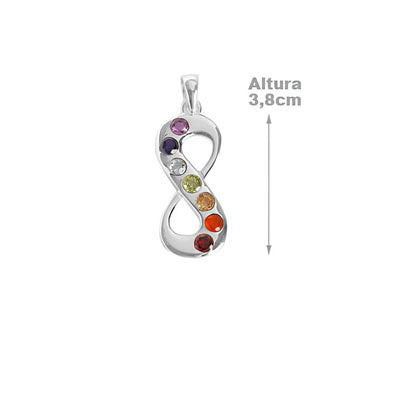 Pingente de Prata Símbolo do Infinito