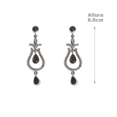 Brinco de Prata com Labradorita