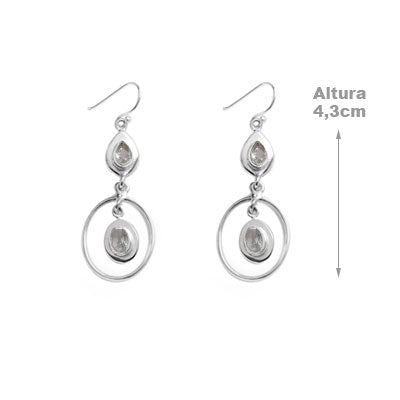 Brinco de Prata com Topázio