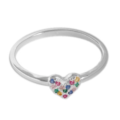 Anel de Prata Coração