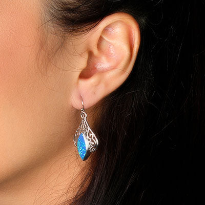 Brinco de Prata com Opala - 59084