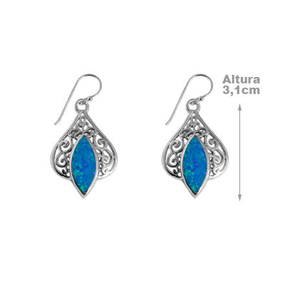 Brinco de Prata com Opala - 59084