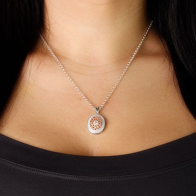 Pingente de Prata com Zircônias