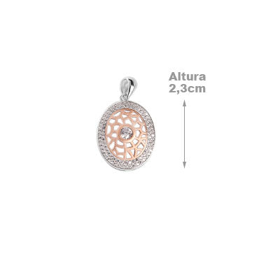 Pingente de Prata com Zircônias