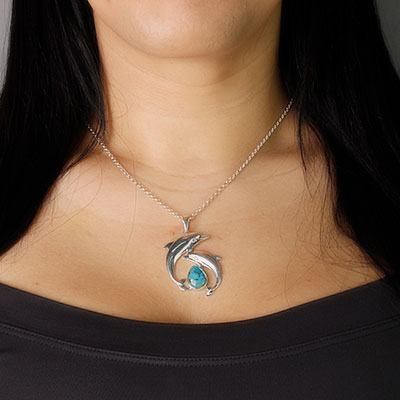 Pingente de Prata Golfinho