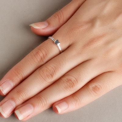 Anel de Prata Coração