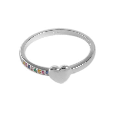 Anel de Prata Coração