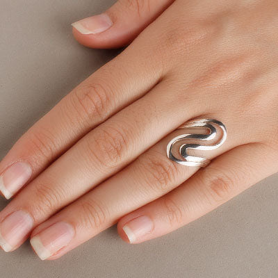 Anel de Prata Vazado - 59167 - soprata