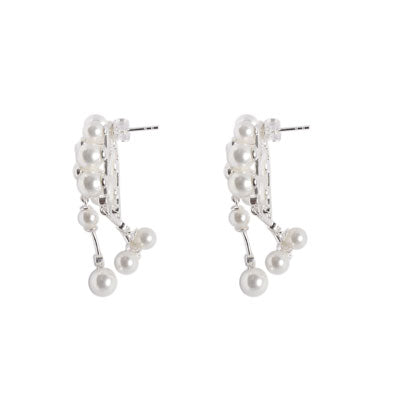 Brinco de Prata com Pérolas - 59188