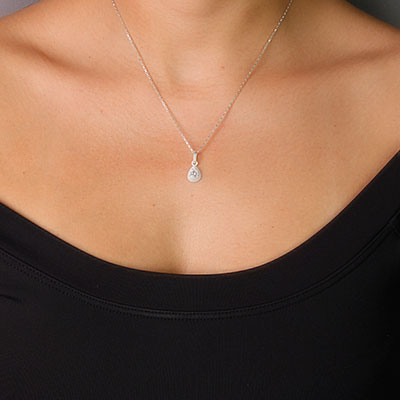 Pingente de Prata com Zircônia - 59194