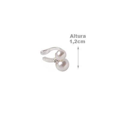 Piercing de Prata Pressão para Orelha - 59199