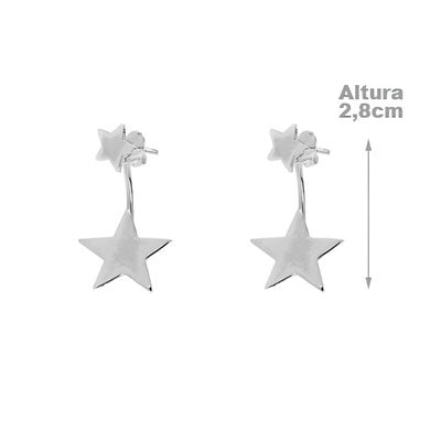 Brinco de Prata Estrela