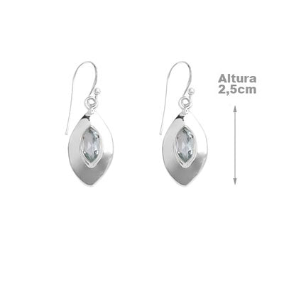 Brinco de Prata com Topázio - 59220