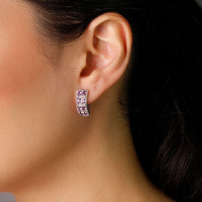 Argola de Prata com Ametista