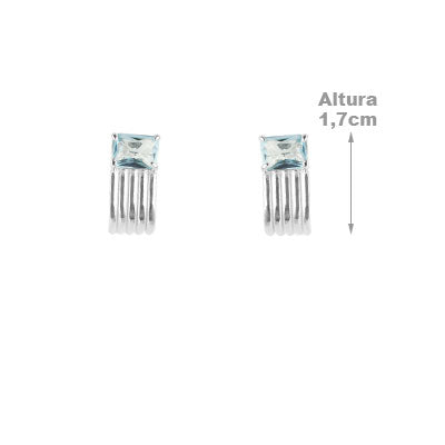 Brinco de Prata com Topázio