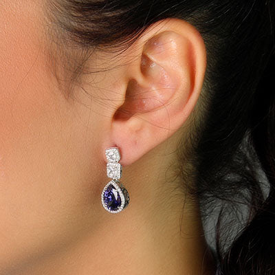 Brinco de Prata com Zircônias - 59282