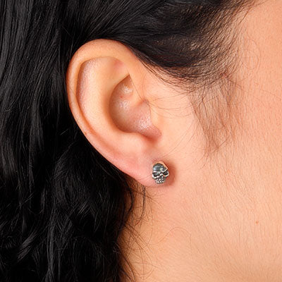 Brinco de Prata Caveira - 58289