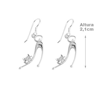 Brinco de Prata Gato