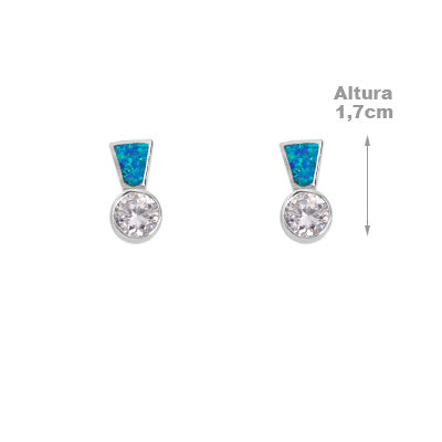 Brinco de Prata com Pedras - 59295