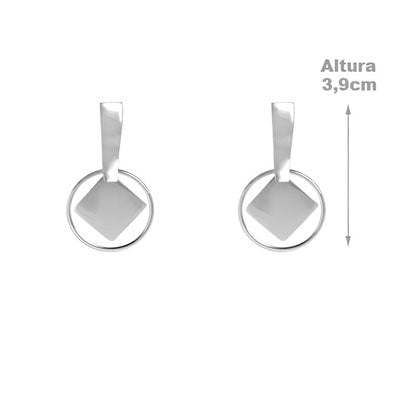 Brinco de Prata Liso - 59340