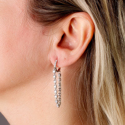 Argola de Prata com Zircônias - 59344