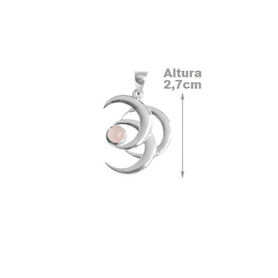 Pingente de Prata Lua - 59348
