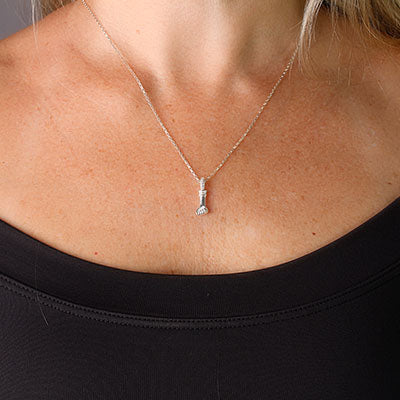 Pingente de Prata Figa com Zircônias - 59367