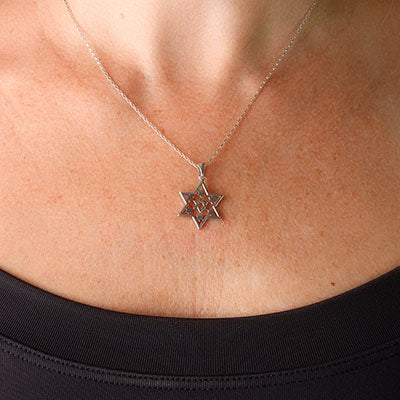 Pingente de Prata Hexagrama - 59374