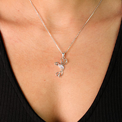 Pingente de Prata com Pedra da Lua - 59378