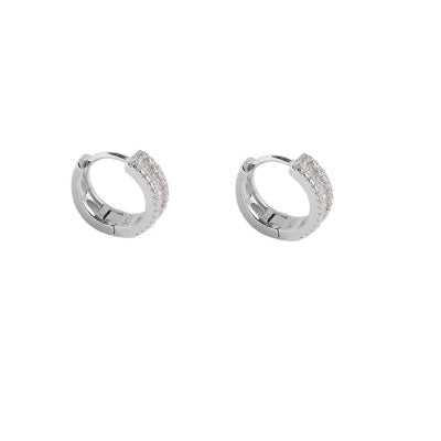 Argola de Prata com Zircônias
