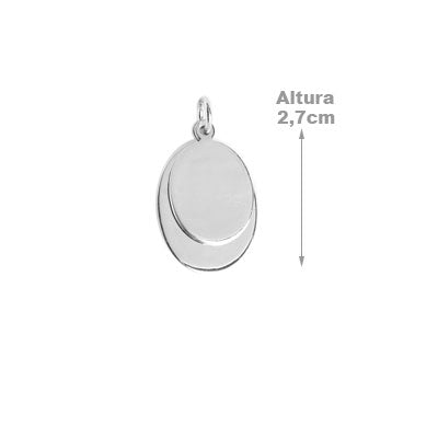 Pingente de Prata Placa