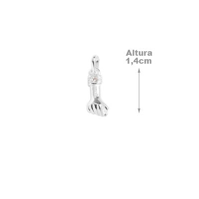 Pingente de Prata Figa com Zircônias - 59392