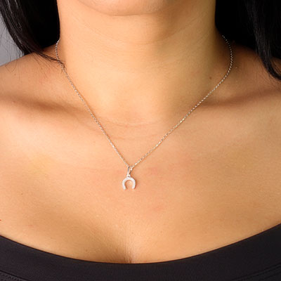 Pingente de Prata Ferradura