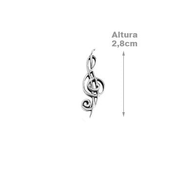 Pingente de Prata Clave de Sol - 59407