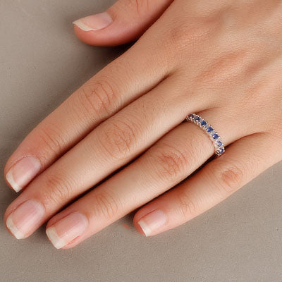 Anel de Prata Aparador com Zircônias - 59435