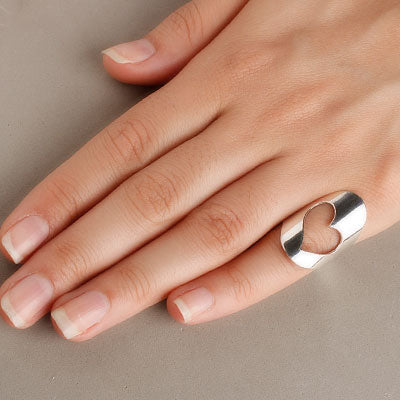 Anel de Prata Coração - 59441 - soprata