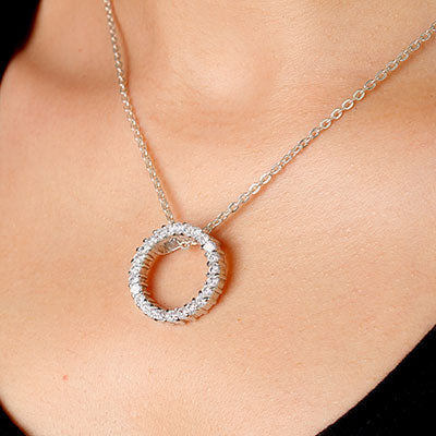 Pingente de Prata com Zircônias - 59500